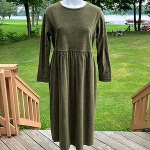 Hanes vintage babydoll velveteen dress M-L